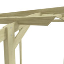 vidaXL kerti pergola impregnált fenyőfalécekből 180 x 197 x 210 cm