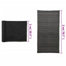 vidaXL belátásgátló háló, HDPE, 2 x 10 m, fekete