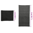 vidaXL belátásgátló háló, HDPE, 2 x 25 m, fekete