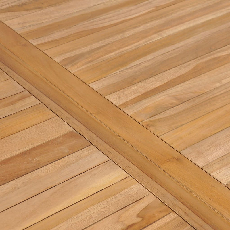 vidaXL tömör tíkfa kerti asztal 150 x 90 x 77 cm