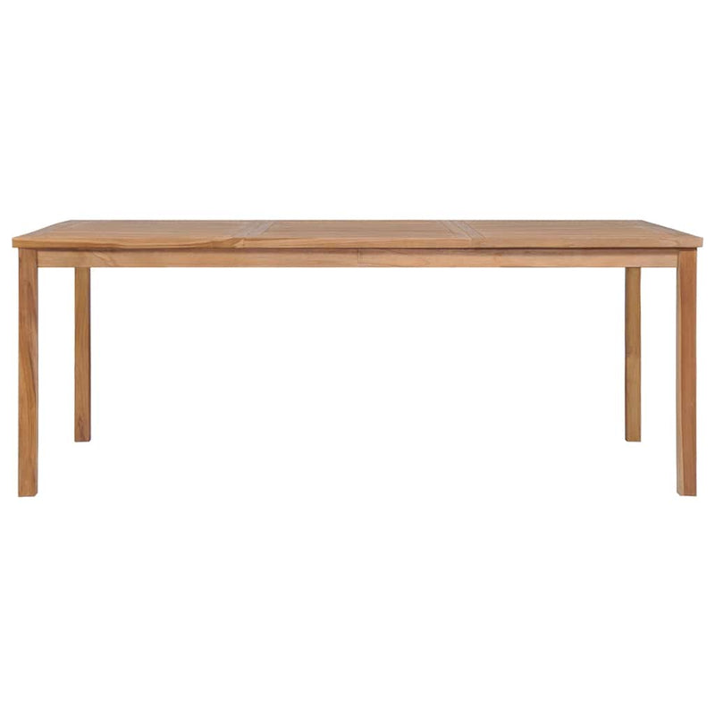 vidaXL tömör tíkfa kerti asztal 200 x 100 x 77 cm