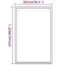 vidaXL alumínium melegház 481 x 250 x 195 cm 23,44 m³