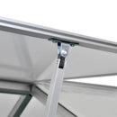 vidaXL alumínium melegház 481 x 250 x 195 cm 23,44 m³