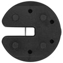 vidaXL 4 db fekete beton pavilon súly 220 x 50 mm
