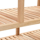 vidaXL tömör diófa fürdőszobapolc 100 x 40 x 65 cm