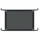 vidaXL fekete textilén magasított kutyaágy S