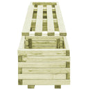 vidaXL impregnált fenyőfa kerti virágtartó pad