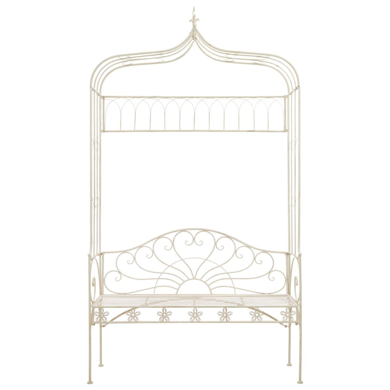 vidaXL fehér antik vas kerti pad 122 cm