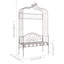 vidaXL barna antik vas kerti pad 122 cm