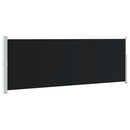 vidaXL fekete behúzható oldalsó napellenző 160 x 500 cm