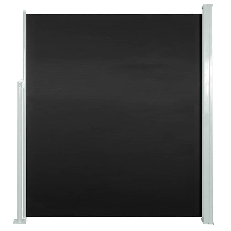 vidaXL fekete behúzható oldalsó napellenző 160 x 500 cm