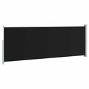 vidaXL fekete behúzható oldalsó napellenző 160 x 500 cm