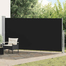vidaXL fekete behúzható oldalsó napellenző 160 x 500 cm