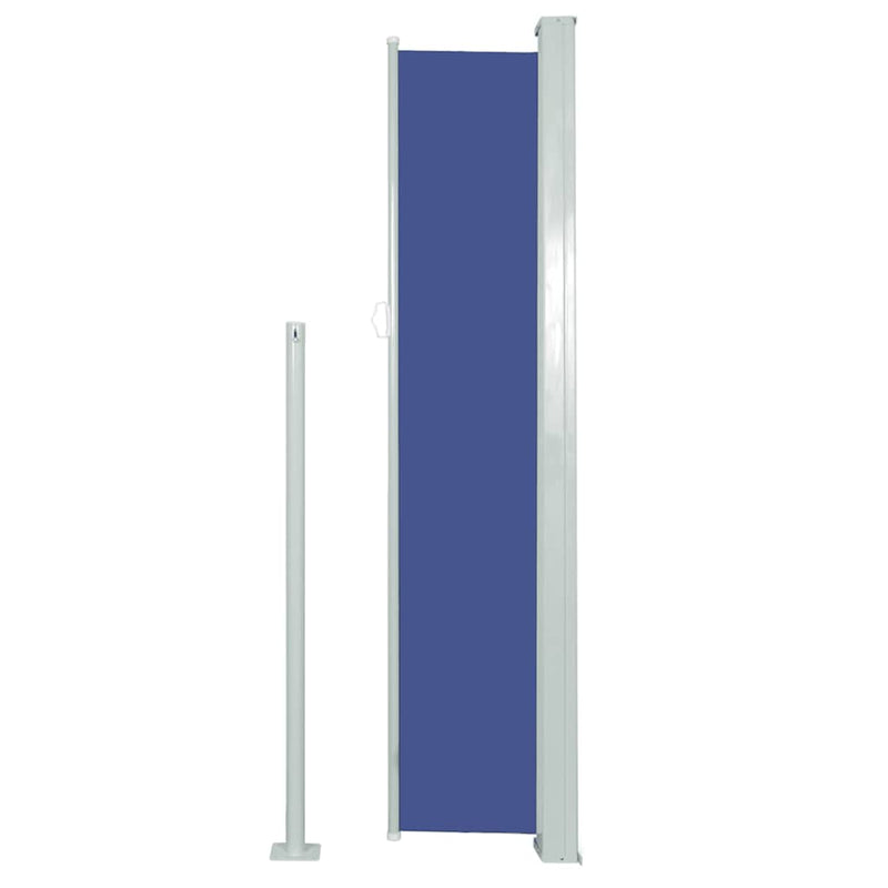 vidaXL kék behúzható oldalsó napellenző 160 x 500 cm