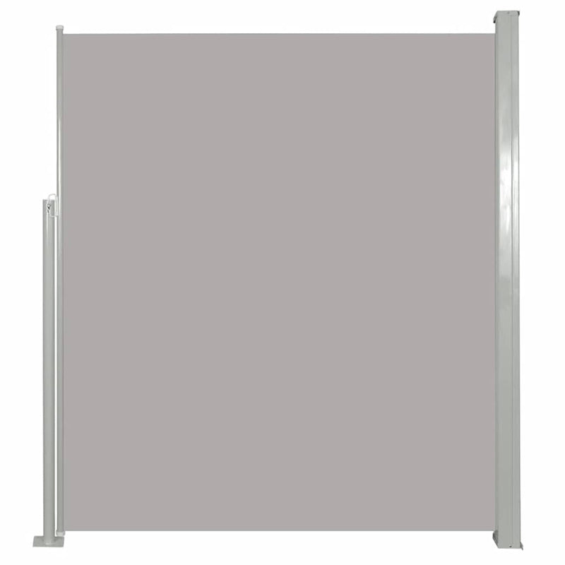 vidaXL szürke behúzható oldalsó napellenző 160 x 500 cm