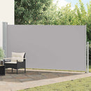 vidaXL szürke behúzható oldalsó napellenző 160 x 500 cm