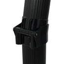 vidaXL fekete összecsukható napkollektoros zuhanyzó 214 cm 23 L