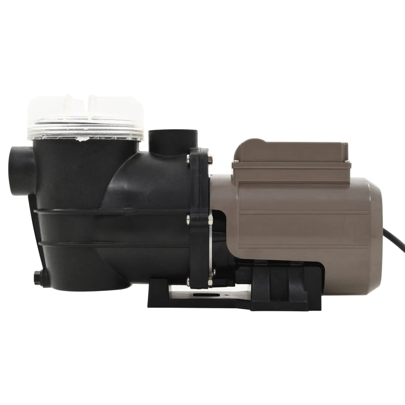 vidaXL fekete medence szivattyú időzítővel 0,25 LE 8000 l/óra