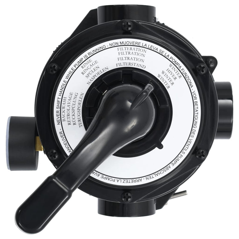 vidaXL többkimenetes 4-funkciós ABS homokszűrő-szelep 38 mm