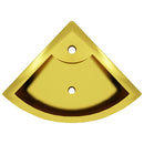 vidaXL aranyszínű kerámia mosdókagyló túlfolyóval 45 x 32 x 12,5 cm