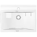 vidaXL ezüstszínű kerámia mosdókagyló túlfolyóval 60 x 46 x 16 cm