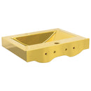 vidaXL aranyszínű kerámia mosdókagyló túlfolyóval 60 x 46 x 16 cm