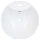 vidaXL fehér kerámia mosdókagyló túlfolyóval 46,5 x 18  cm