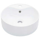 vidaXL fehér kerámia mosdókagyló túlfolyóval 36 x 13  cm