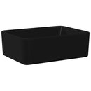 vidaXL fekete kerámia mosdókagyló 40 x 30 x 13 cm