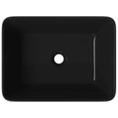 vidaXL fekete kerámia mosdókagyló 40 x 30 x 13 cm
