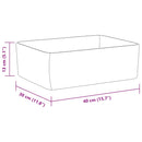 vidaXL fekete kerámia mosdókagyló 40 x 30 x 13 cm