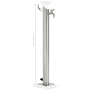 vidaXL rozsdamentes acél kerek kerti oszlop típusú vízcsap 95 cm