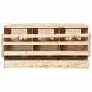 vidaXL 3 rekeszes tömör fenyőfa tyúk fészkelő 72 x 33 x 38 cm