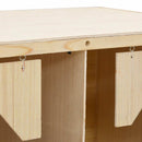 vidaXL 4 rekeszes tömör fenyőfa tyúk fészkelő 106 x 40 x 45 cm
