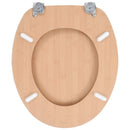 vidaXL bambuszmintás MDF WC ülőke