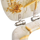 vidaXL tengeri csillag mintás MDF WC-ülőke lassan csukódó fedéllel