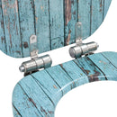 vidaXL öreg famintás MDF WC-ülőke lassan csukódó fedéllel