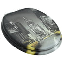 vidaXL New York dizájnos MDF WC-ülőke lassan csukódó fedéllel