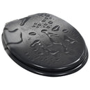 vidaXL vízcseppmintás MDF WC-ülőke lassan csukódó fedéllel