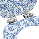 vidaXL porcelánmintás MDF WC-ülőke lassan csukódó fedéllel