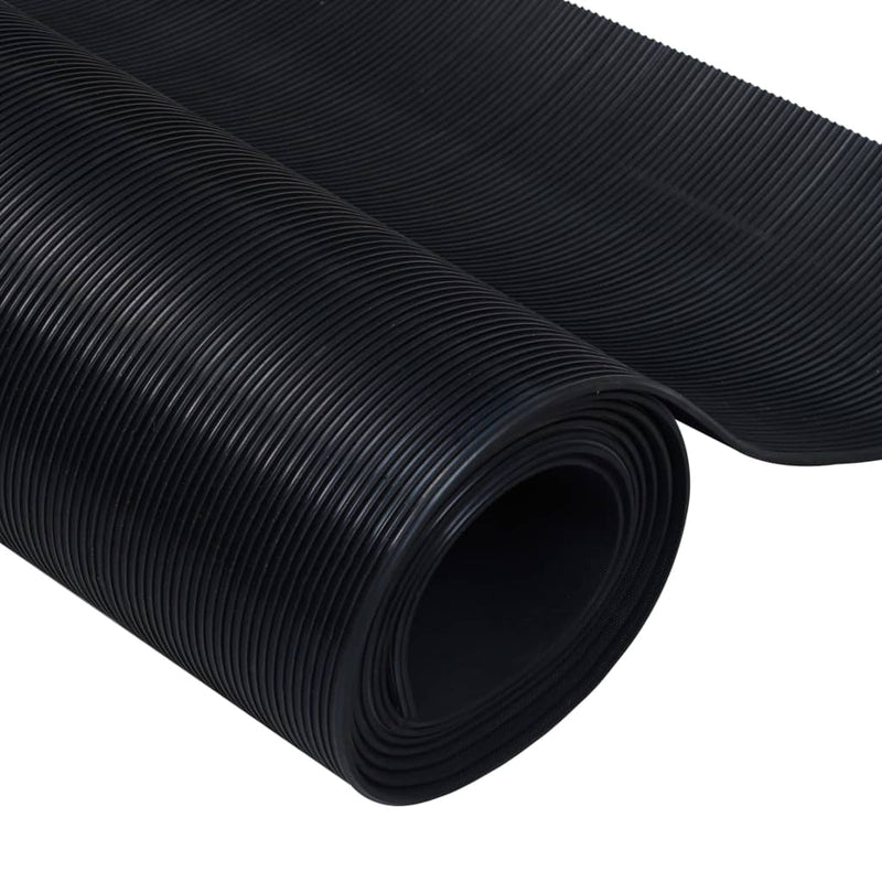 vidaXL sűrűbordás csúszásgátló gumiszőnyeg 1,5 x 2 m 3 mm