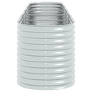 vidaXL ezüstszínű horganyzott acél kerti magaságyás 400 x 80 x 81 cm