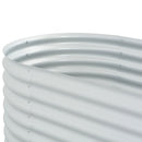 vidaXL ezüstszínű horganyzott acél kerti magaságyás 400 x 80 x 81 cm