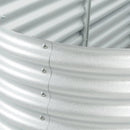 vidaXL ezüstszínű horganyzott acél kerti magaságyás 400 x 80 x 81 cm