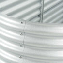 vidaXL ezüstszínű horganyzott acél kerti magaságyás 400 x 80 x 81 cm