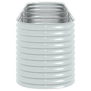 vidaXL ezüstszínű horganyzott acél kerti magaságyás 320 x 80 x 81 cm