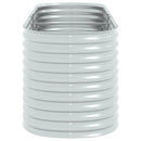 vidaXL ezüstszínű horganyzott acél kerti magaságyás 240 x 80 x 81 cm