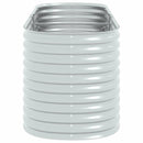 vidaXL ezüstszínű horganyzott acél kerti magaságyás 240 x 80 x 81 cm