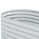 vidaXL ezüstszínű horganyzott acél kerti magaságyás 240 x 80 x 81 cm