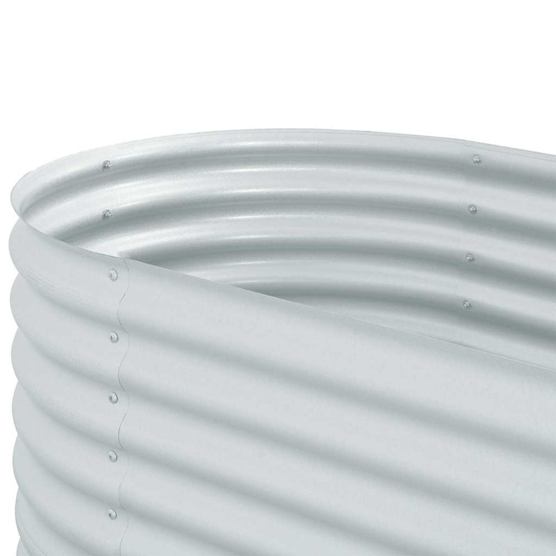 vidaXL ezüstszínű horganyzott acél kerti magaságyás 240 x 80 x 81 cm